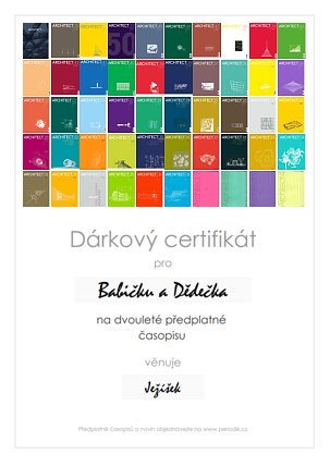 Náhled dárkového certifikátu