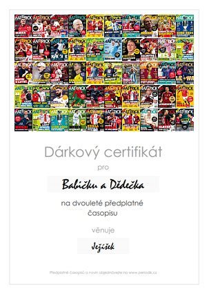 Náhled dárkového certifikátu