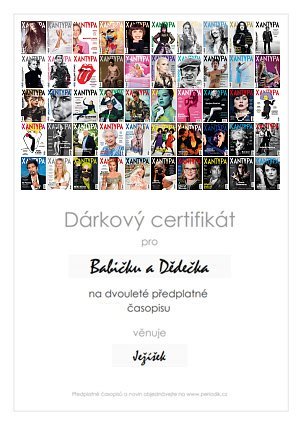 Náhled dárkového certifikátu