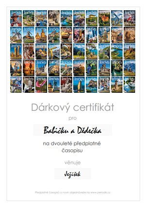 Náhled dárkového certifikátu