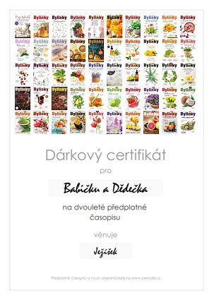 Náhled dárkového certifikátu