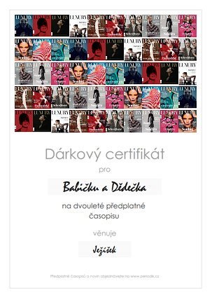 Náhled dárkového certifikátu