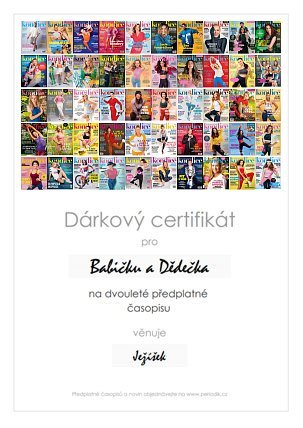 Náhled dárkového certifikátu