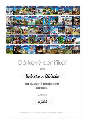 Náhled dárkového certifikátu