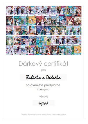 Náhled dárkového certifikátu