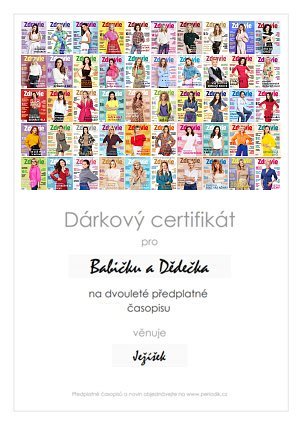 Náhled dárkového certifikátu