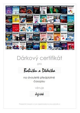 Náhled dárkového certifikátu