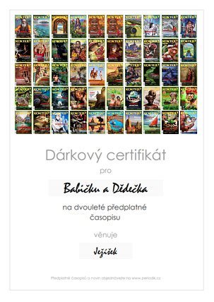 Náhled dárkového certifikátu