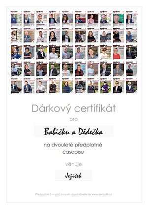 Náhled dárkového certifikátu