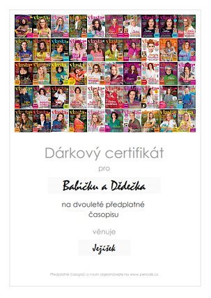 Náhled dárkového certifikátu