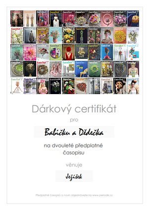 Náhled dárkového certifikátu