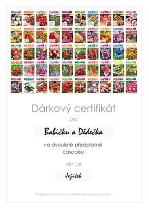 Náhled dárkového certifikátu