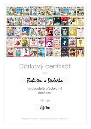 Náhled dárkového certifikátu