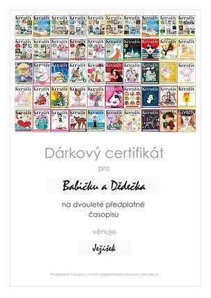 Náhled dárkového certifikátu